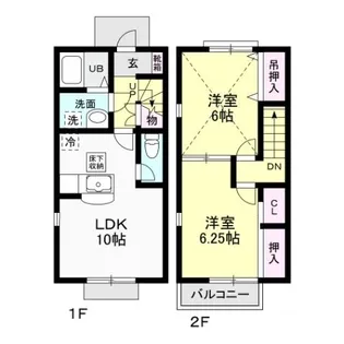 Bambou et le sud(バンブーエルスユード)の間取り