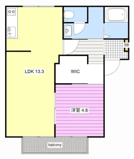 メゾンボナール【1階】の間取り