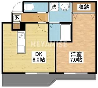 リファレンス魚の町【4階】の間取り