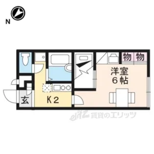 レオパレスフォーレスト【2階】の間取り