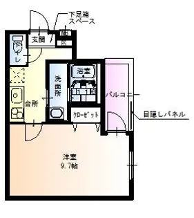 フジパレス新深江VIII番館【2階】の間取り