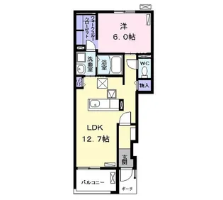 シックス ストーン【1階】の間取り