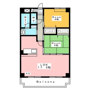 バトー・モンテ【3階】の間取り
