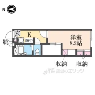 レオパレス辻九第一【2階】の間取り