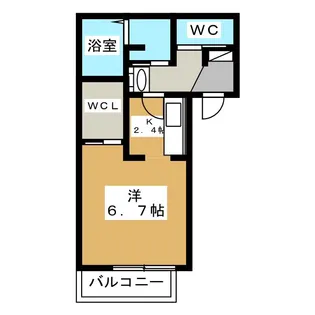 クオーレW【3階】の間取り