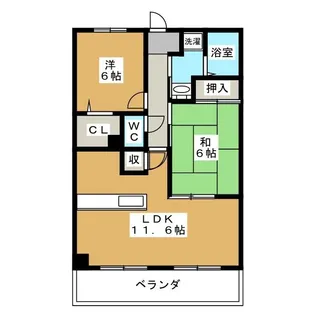 センチュリーパーク十一屋【3階】の間取り
