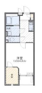 レオネクストエクセルアサヒII【1階】の間取り