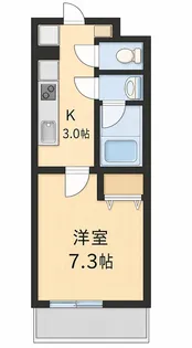 クラージュ白旗【2階】の間取り