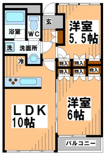 スタジオーネオミノ【2階】の間取り