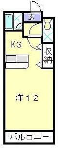 クオーレ中川【2階】の間取り