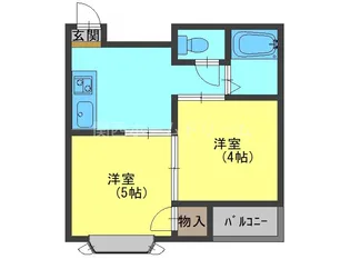 エムハイツ舟田【3階】の間取り