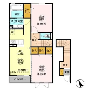 WIN ーI【2階】の間取り