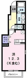 オーブ・レジデンス【1階】の間取り