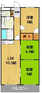 ビューテラスASANO【3階】の間取り
