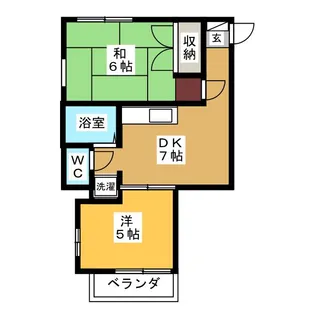 メゾン田中【2階】の間取り