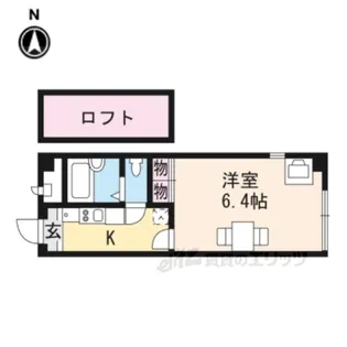 レオパレスエタージュ【4階】の間取り