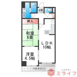 ふれあぷらんどーる【4階】の間取り