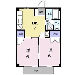 シャングリラトワ【1階】の間取り