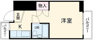 セザール伊勢佐木【6階】の間取り
