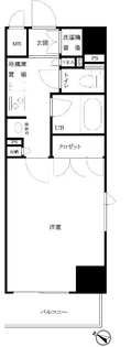 ルーブル東麻布【8階】の間取り