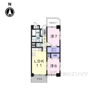 クエストオブインフィニティー【1階】の間取り