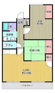 マンション楠【3階】の間取り