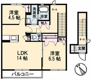 シャーメゾン・トパーズN【2階】の間取り