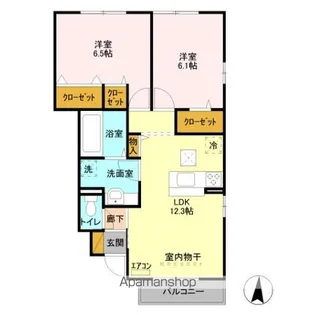 コリーヌ A【1階】の間取り