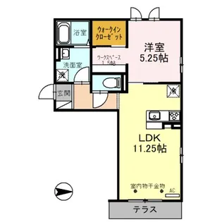 ピアパラッツォ【1階】の間取り