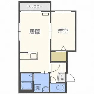 ジョヴァンニ菊水【4階】の間取り