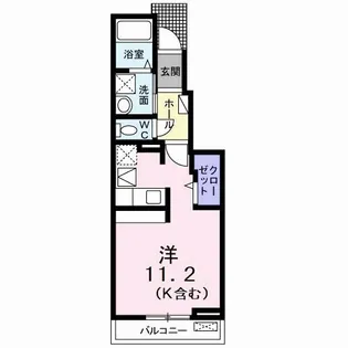 メゾンリヴィエールC【1階】の間取り