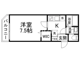 レジデンス京都伏見EAST【2階】の間取り
