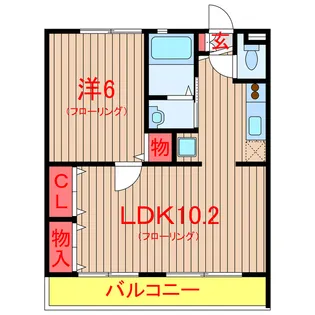 グリーンバーン【1階】の間取り