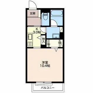 リオリエント クオリスタ【3階】の間取り