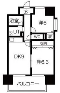 ラ・フォーレ 久宝園【7階】の間取り