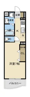 サンハイム川岸町【3階】の間取り