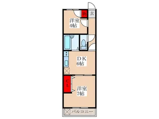 サンコーポ【2階】の間取り