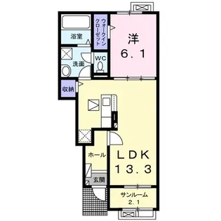 アステローペ【1階】の間取り