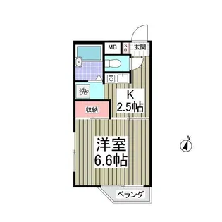 日成マンション【2階】の間取り