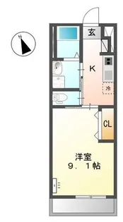 インペリアル【2階】の間取り