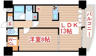 ステーションプラザ榴岡【2階】の間取り