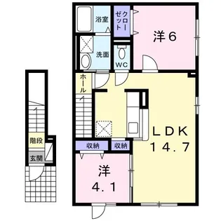 アンジュ【2階】の間取り