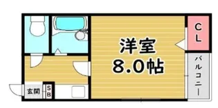 クレセント塚本【2階】の間取り