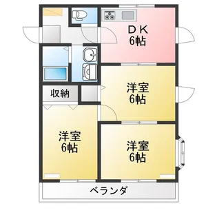 エクセル1【2階】の間取り