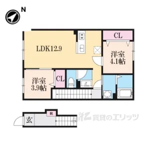 chouette【2階】の間取り