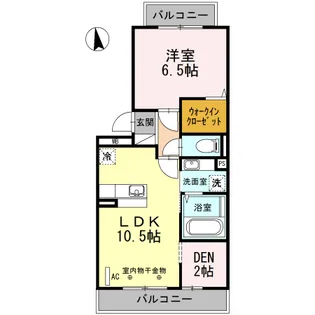 クレセント【3階】の間取り