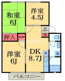 サンヴィレッジおゆみ野 E棟【1階】の間取り