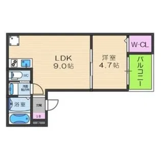 CASA大浜【2階】の間取り