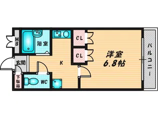 サンモール【4階】の間取り