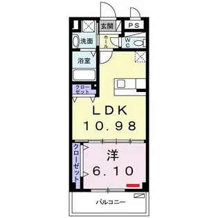 サンヒルズマンション【2階】の間取り